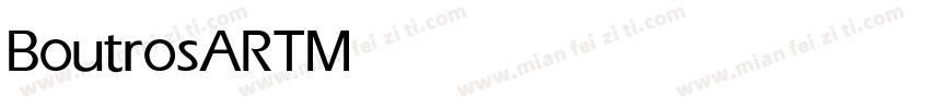 BoutrosART Medium字体转换